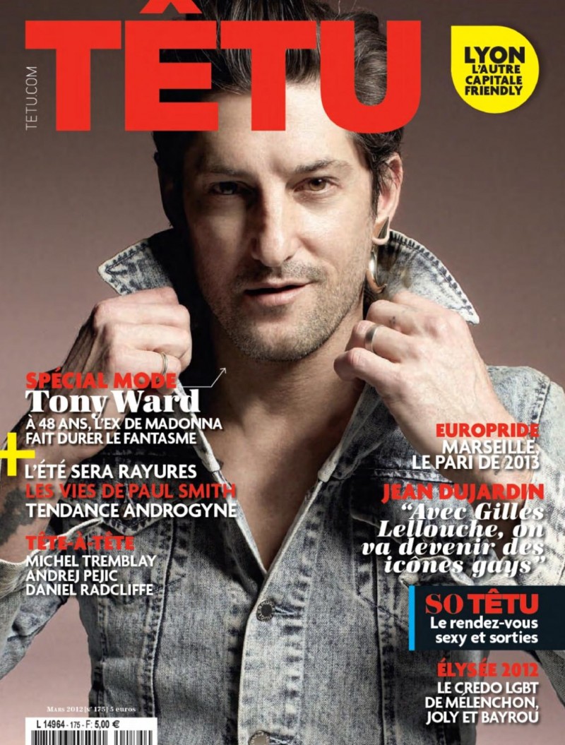 Tony Ward covers Têtu March 2012