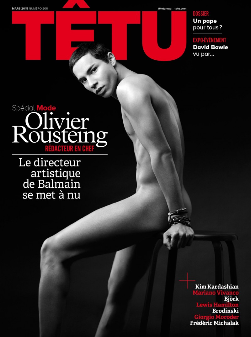 Olivier Rousteing covers Têtu March 2015