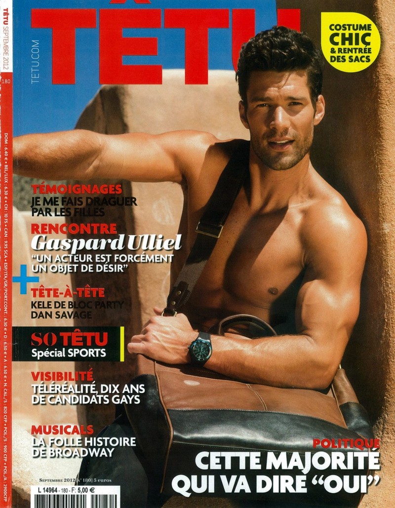 Aaron O'Connell covers Têtu September 2012