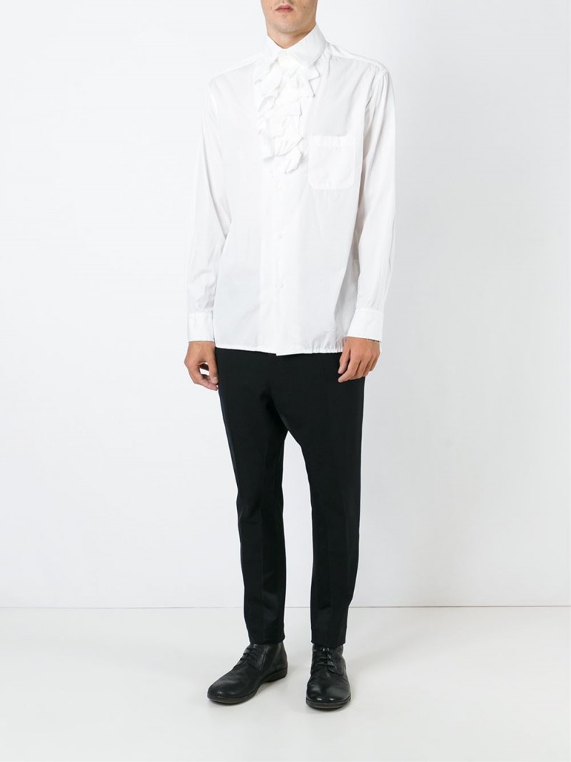 Yohji Yamamoto Ruffled Placket Shirt