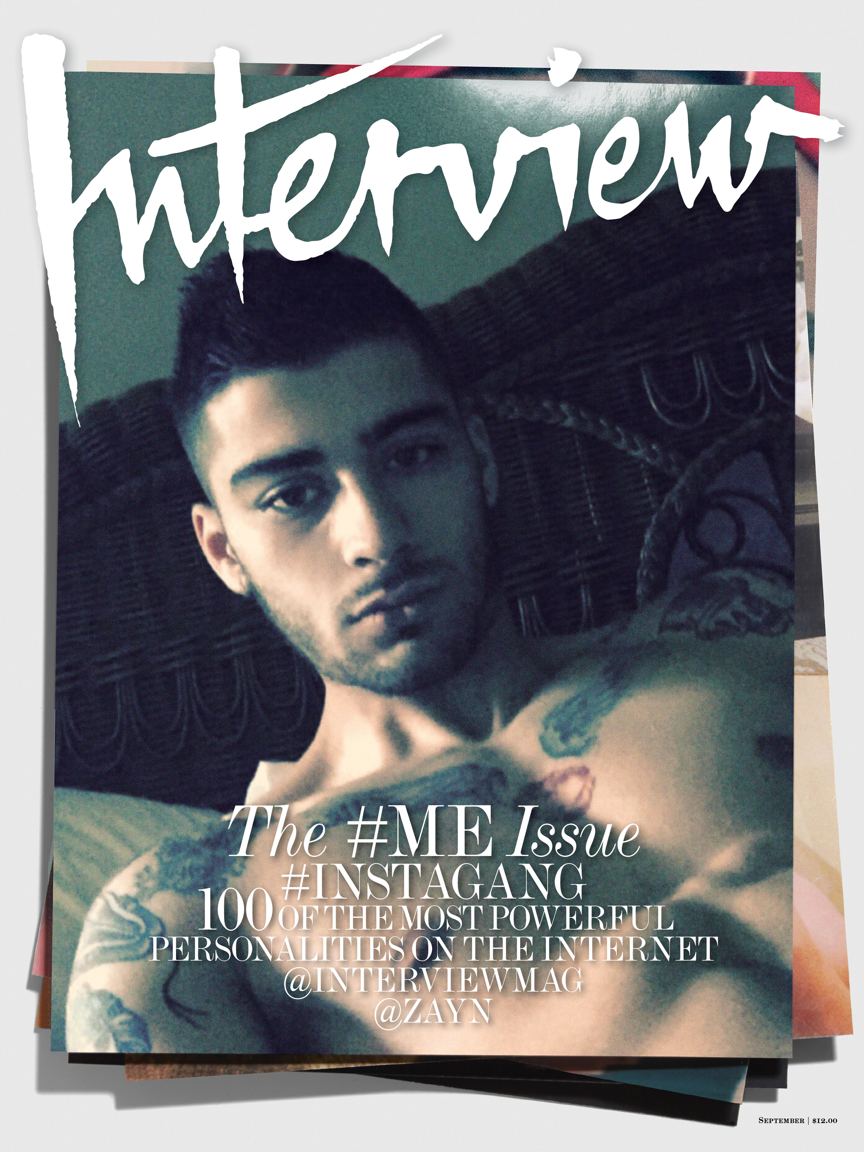 Zayn Malik Shirtless Selfie Interview September 2015 Cover