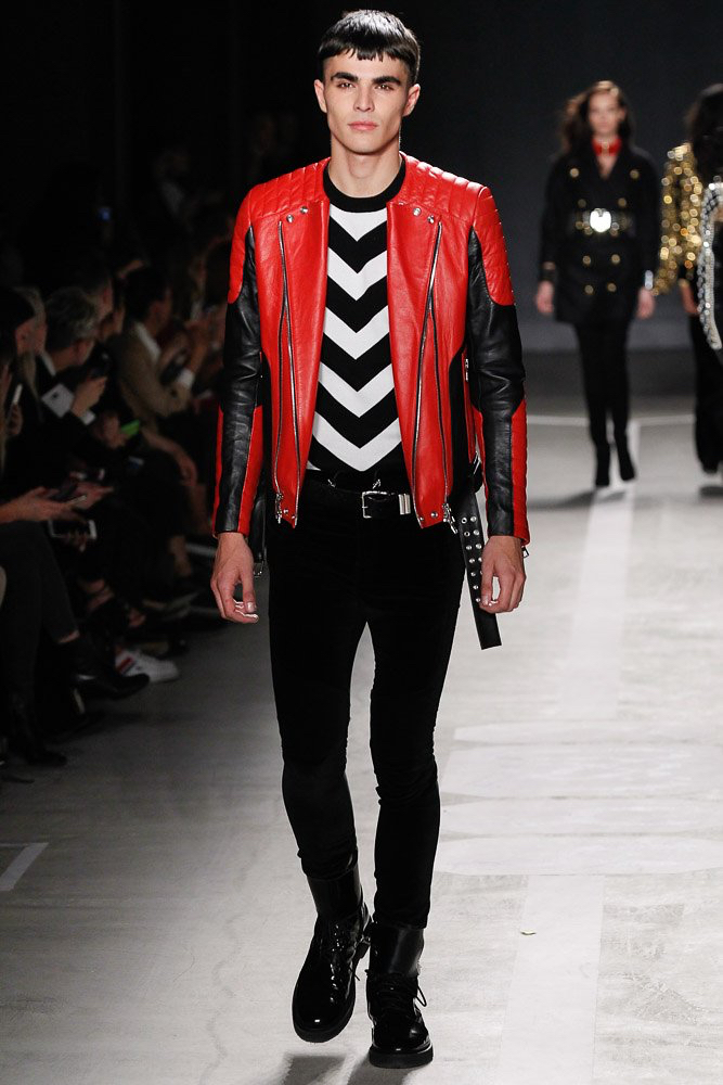 Balmain HM Men 2015 Collection Runway Show Pictures