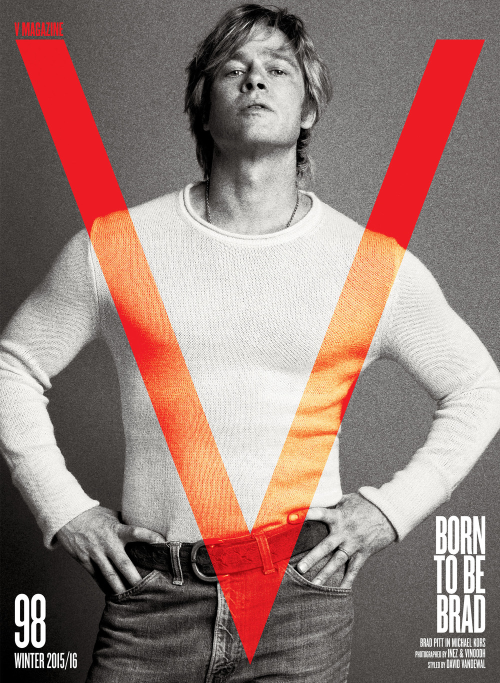 Brad Pitt Strikes a Pose for V Magazine Brad Pitt Strikes a Pose for V Magazine