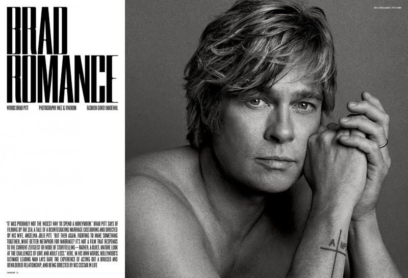 Brad Pitt photographed by Inez & Vinoodh for V magazine