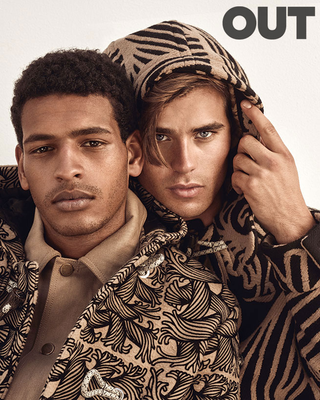 Tidiou M'Baye and Matt Trethe for Out magazine