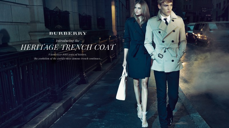 Saks Fifth Avenue features Burberry men's Heritage trench coat.