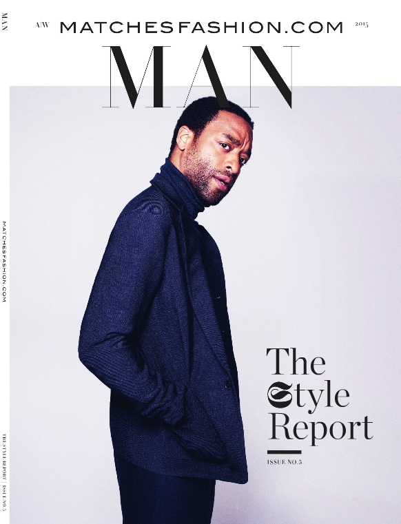 Chiwetel Ejiofor covers the fall-winter 2015 magazine of Matches Fashion