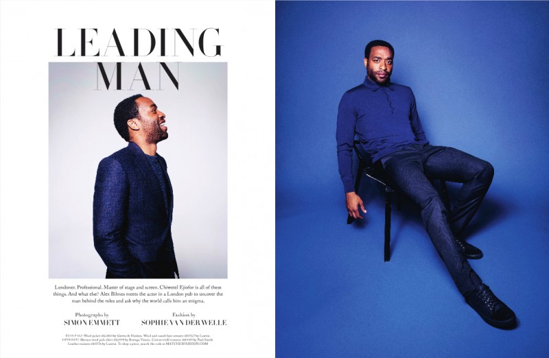 Chiwetel Ejiofor photographed by Simon Emmett for Matches Fashion