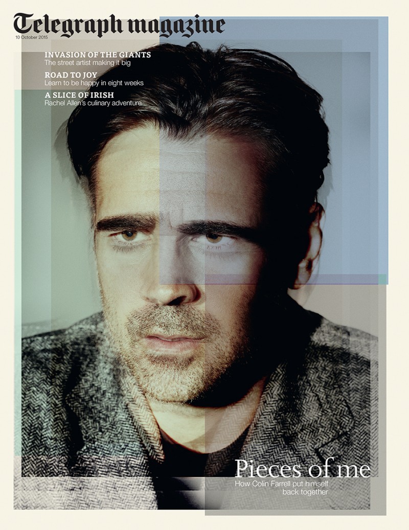 Colin Farrell covers Telegraph magazine