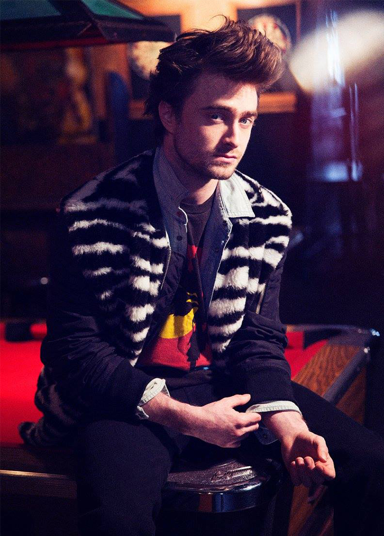 Daniel Radcliffe poses for the pages of Nylon