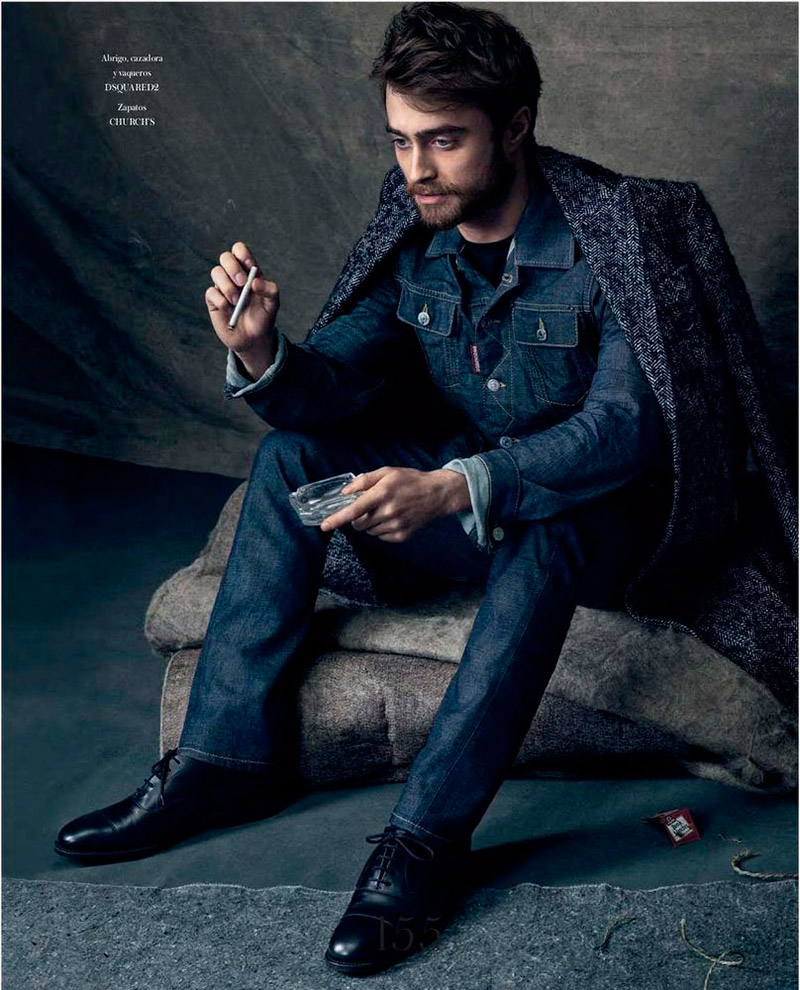 Daniel Radcliffe doubles down on denim for Icon.