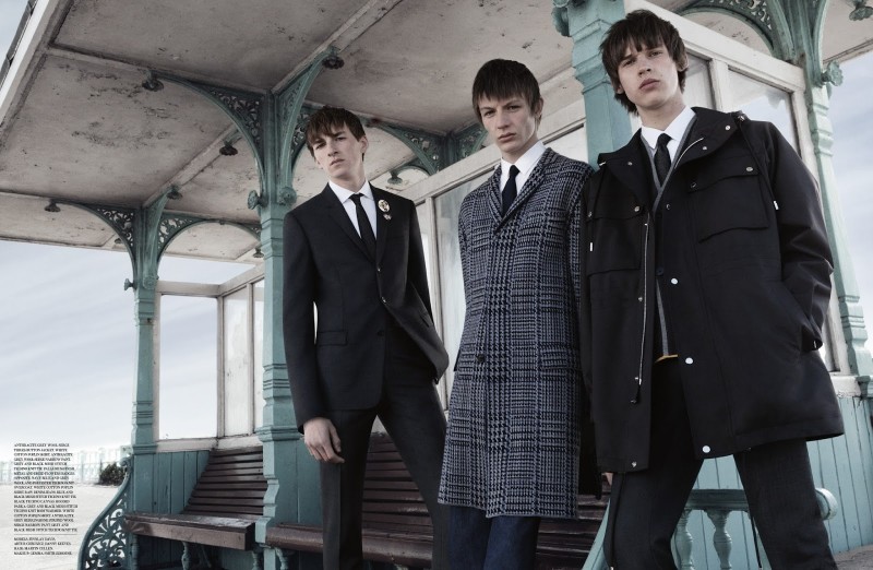 Models Artur Chruszcz, Danny Keeves and Finnlay Davis for Dior Magazine
