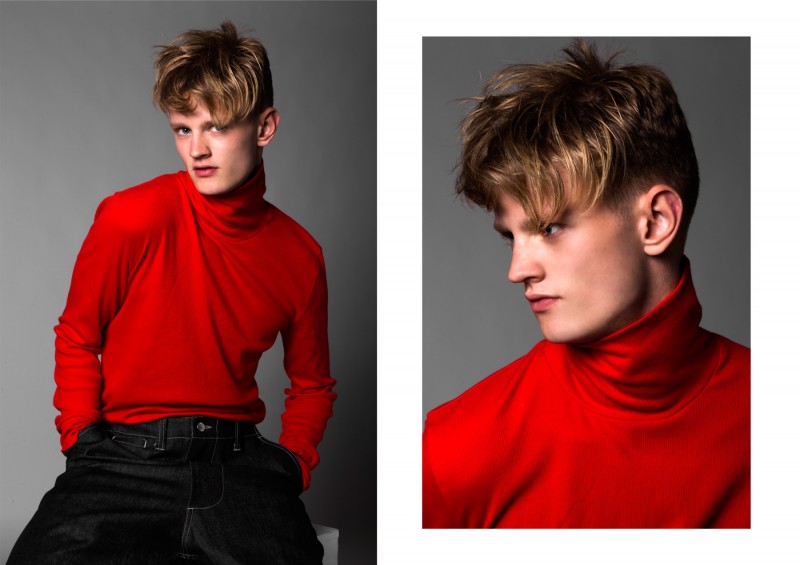 Daniel wears turtleneck and trousers Filippa K.