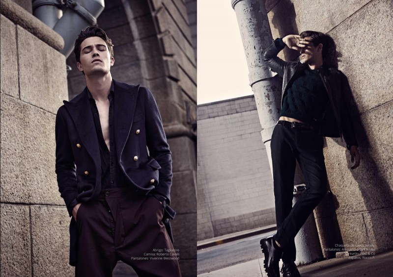 Francisco Lachowski heads outdoors for the Risbel shoot.