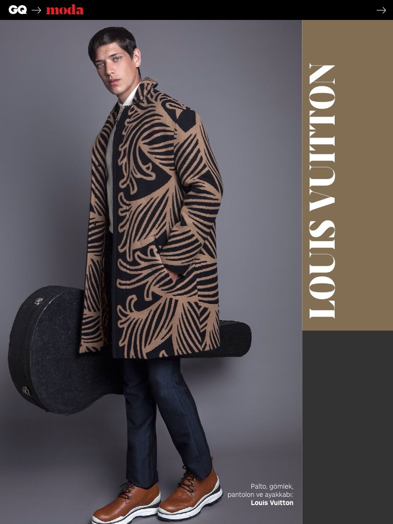 Aaron Gatward in Louis Vuitton for GQ Turkey
