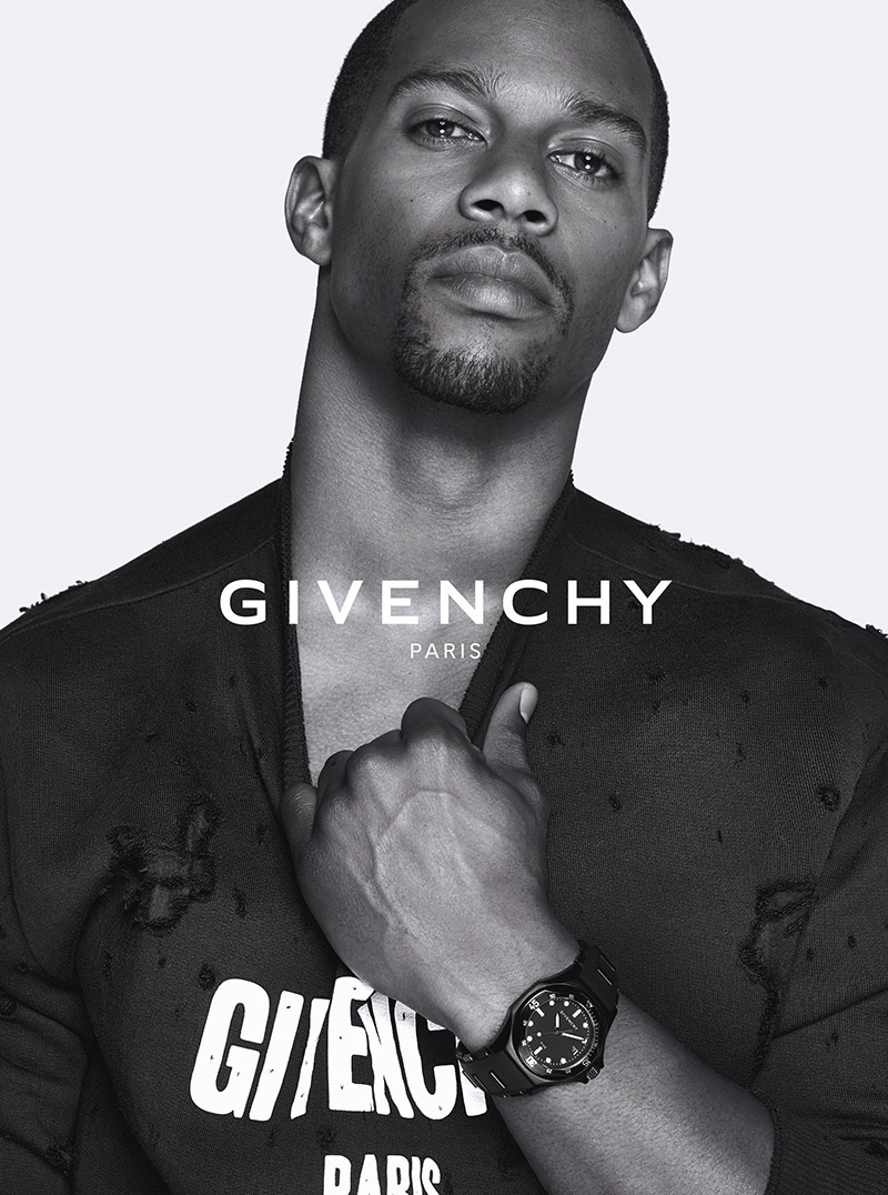 Victor Cruz for Givenchy Watches Shark Campaign