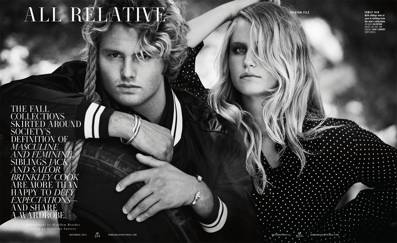 Christie Brinkley's Children Model in Town & Country Fashion Editorial Christie Brinkley's Children Model in Town & Country Fashion Editorial