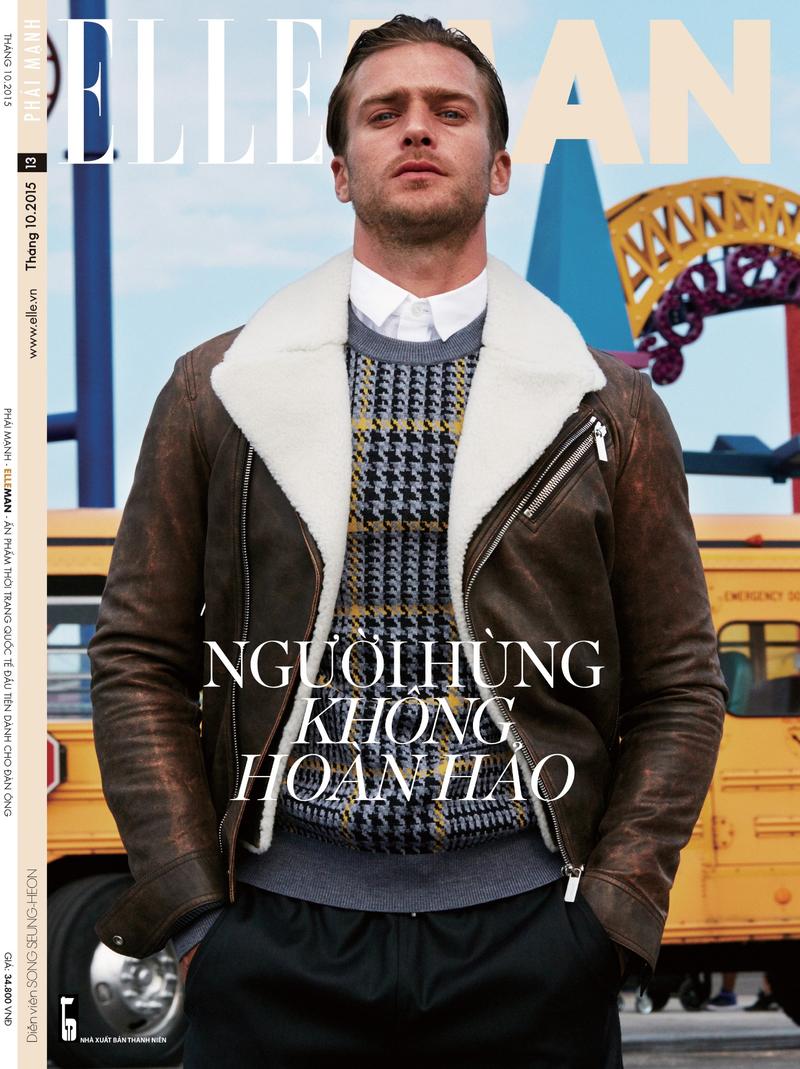 Jason Morgan covers the November 2015 edition of Elle Man Vietnam