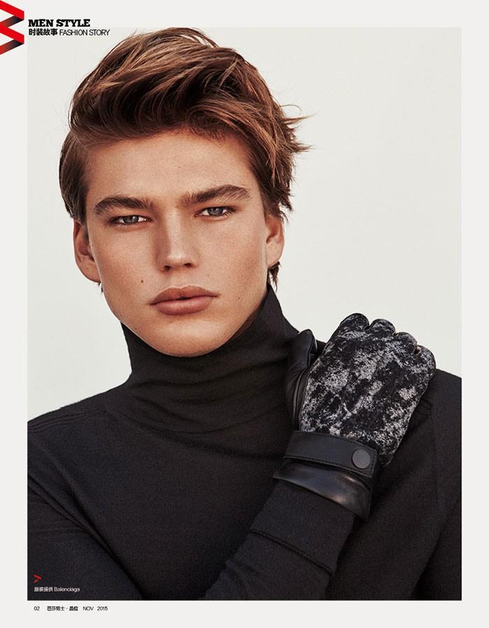 Jordan Barrett for Harper's Bazaar China