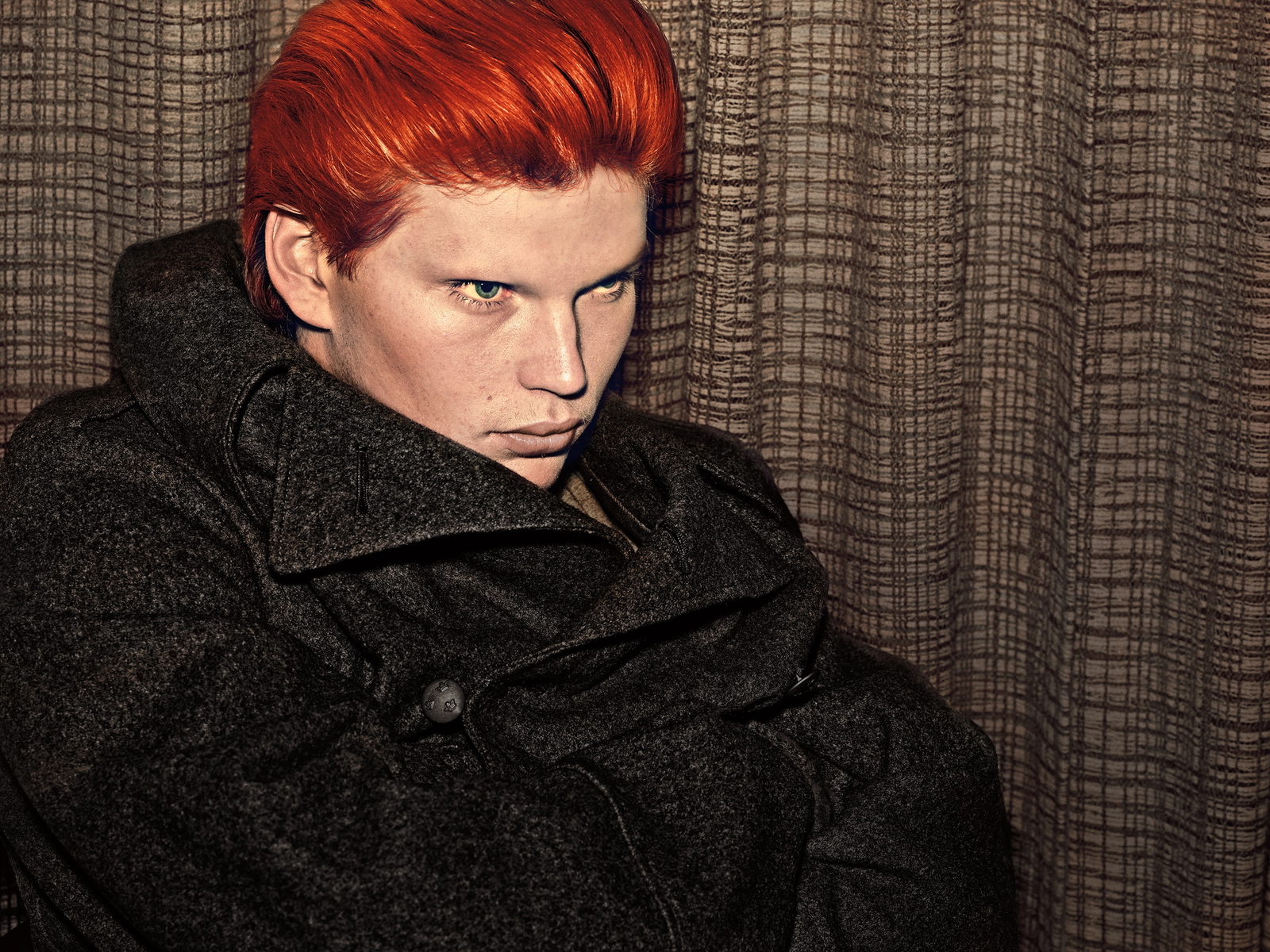 Jordan Barrett Goes Blond, Red + More for Steven Klein VMAN Shoot