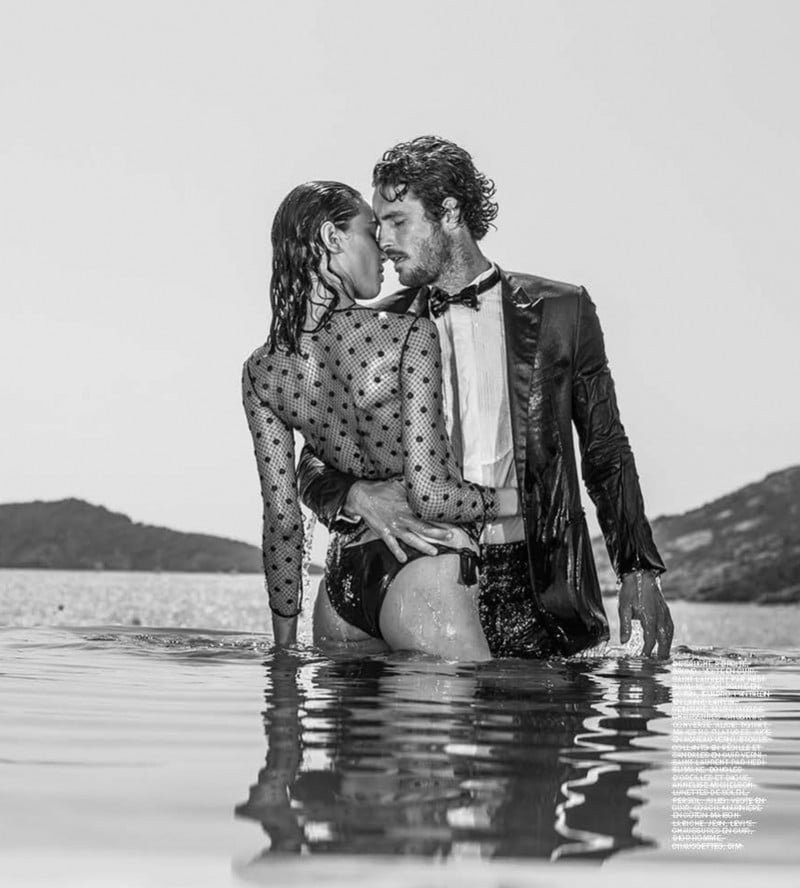 Justice Joslin joins Mylene Rocher for Lui magazine
