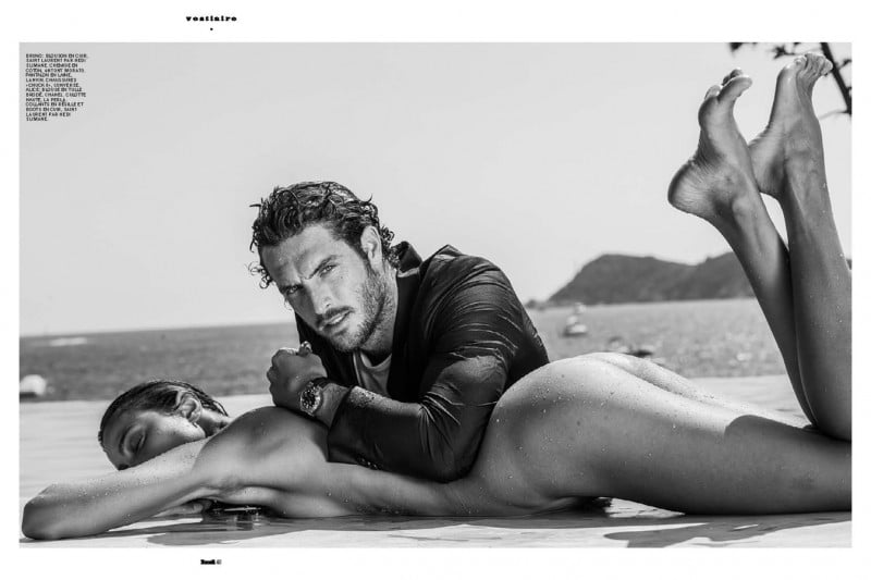 Justice Joslin and Mylene Rocher for Lui magazine