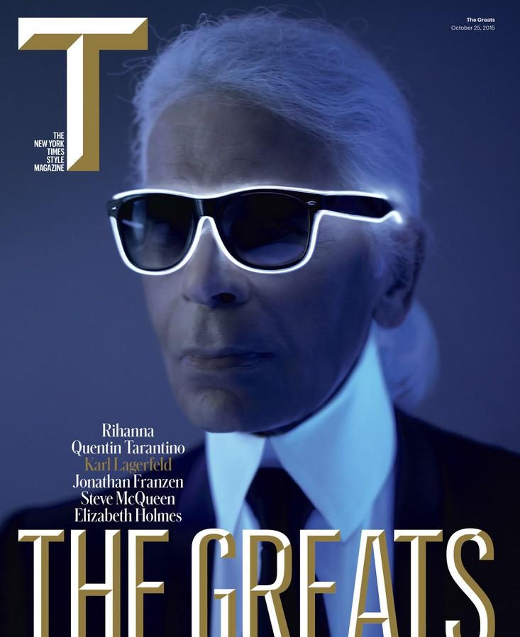 Karl Lagerfeld covers The New York Times Magazine