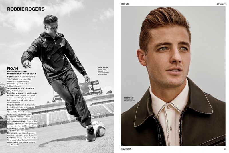 Robbie Rogers appears in C For Men