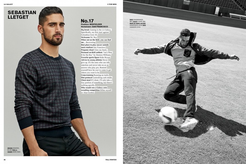 Sebastian Lletget appears in C For Men