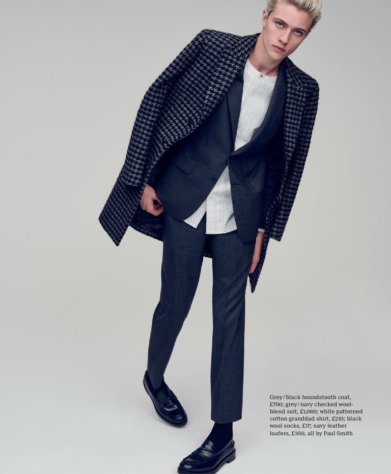 Lucky Blue Smith Dons Suiting for Esquire Big Black Book