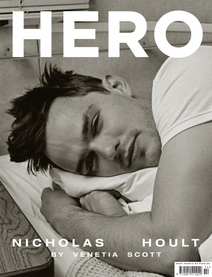 Nicholas Hoult goes casual as he covers the latest issue of British magazine Hero. Photographed and styled by Venetia Scott, Hoult is pictured in a simple t-shirt and distressed denim jeans for the laid-back images.