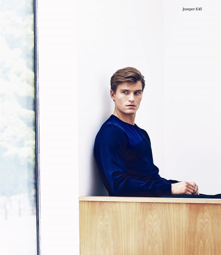Oliver Cheshire is pictured in Marks & Spencer.