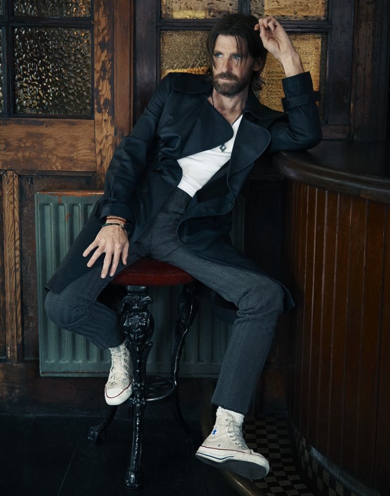 Paul Anderson stars in a new photo shoot for Interview magazine.