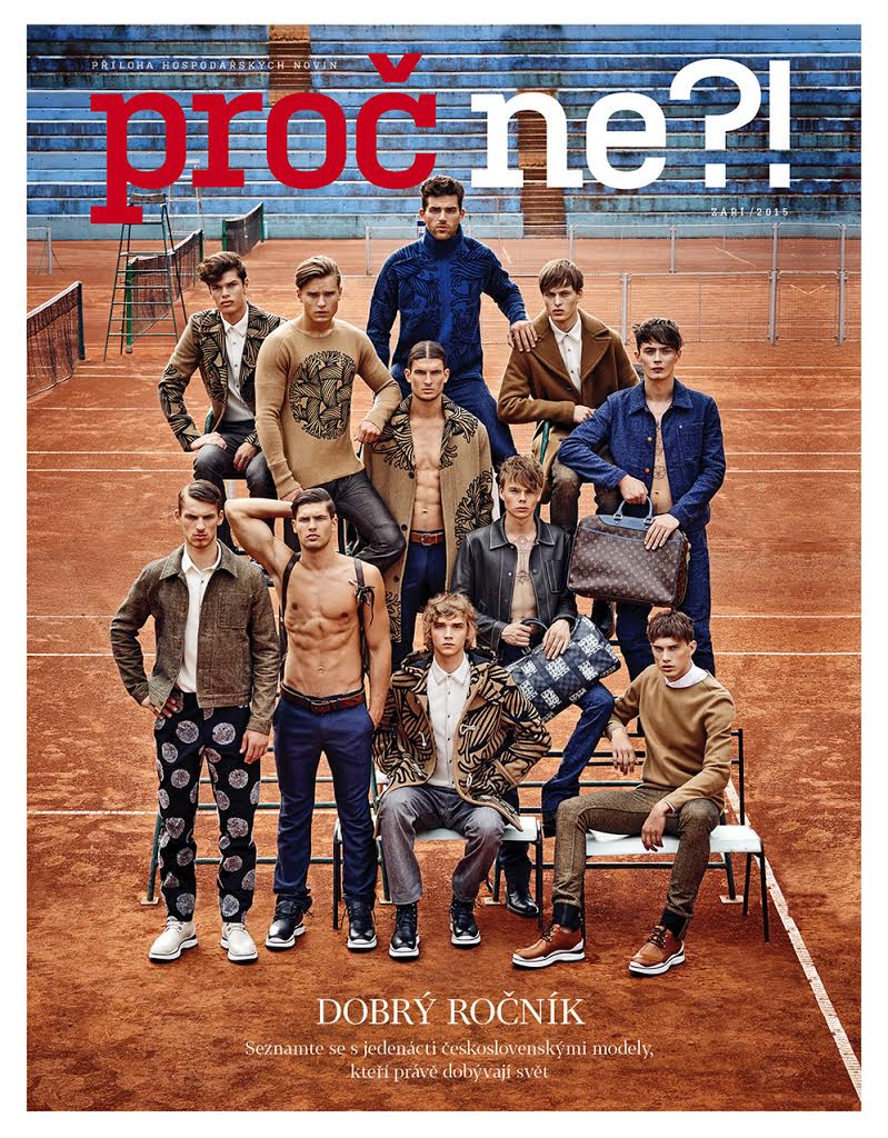 Branislav Simoncik photographs the Louis Vuitton cover shoot of Proč NE?!.