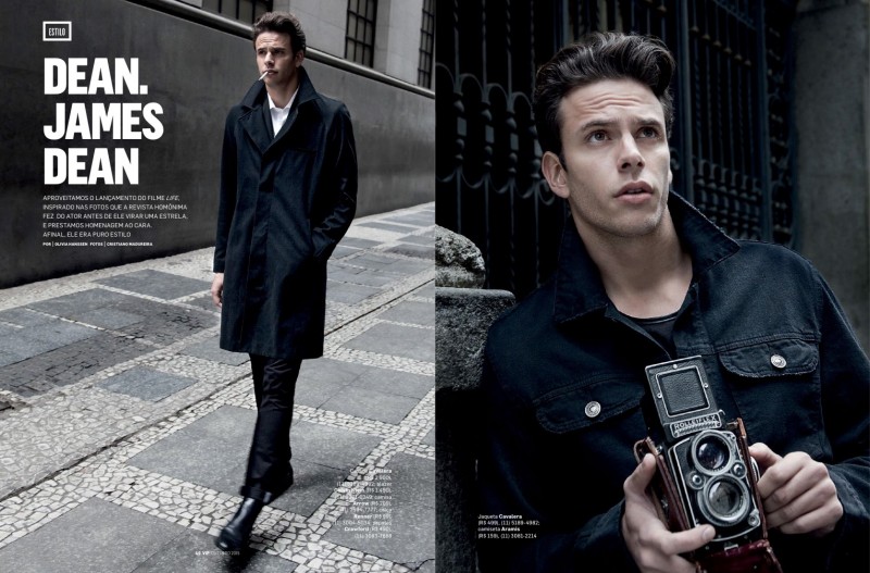 Ricardo Figueiredo channels the timeless style of James Dean for VIP Brazil.