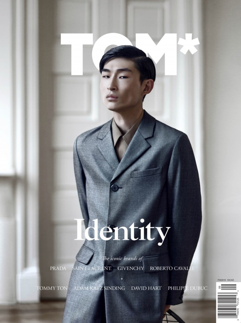 Model Sang Woo Kim covers TOM* magazine