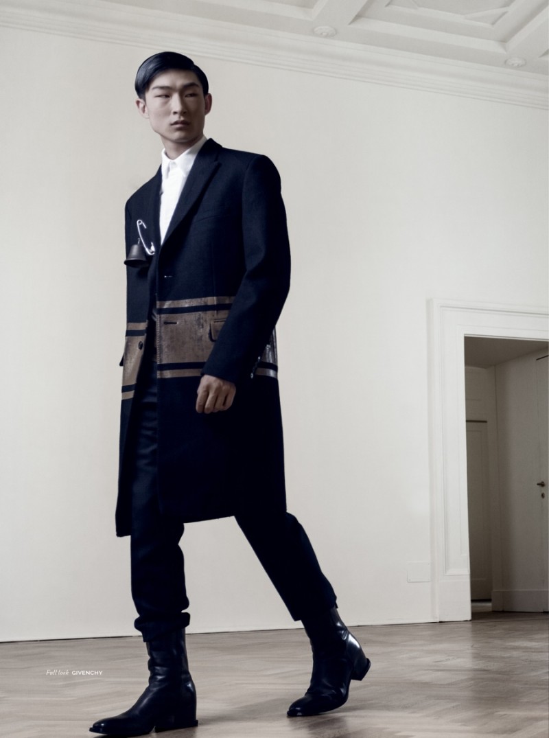 Sang Woo Kim wears Givenchy.