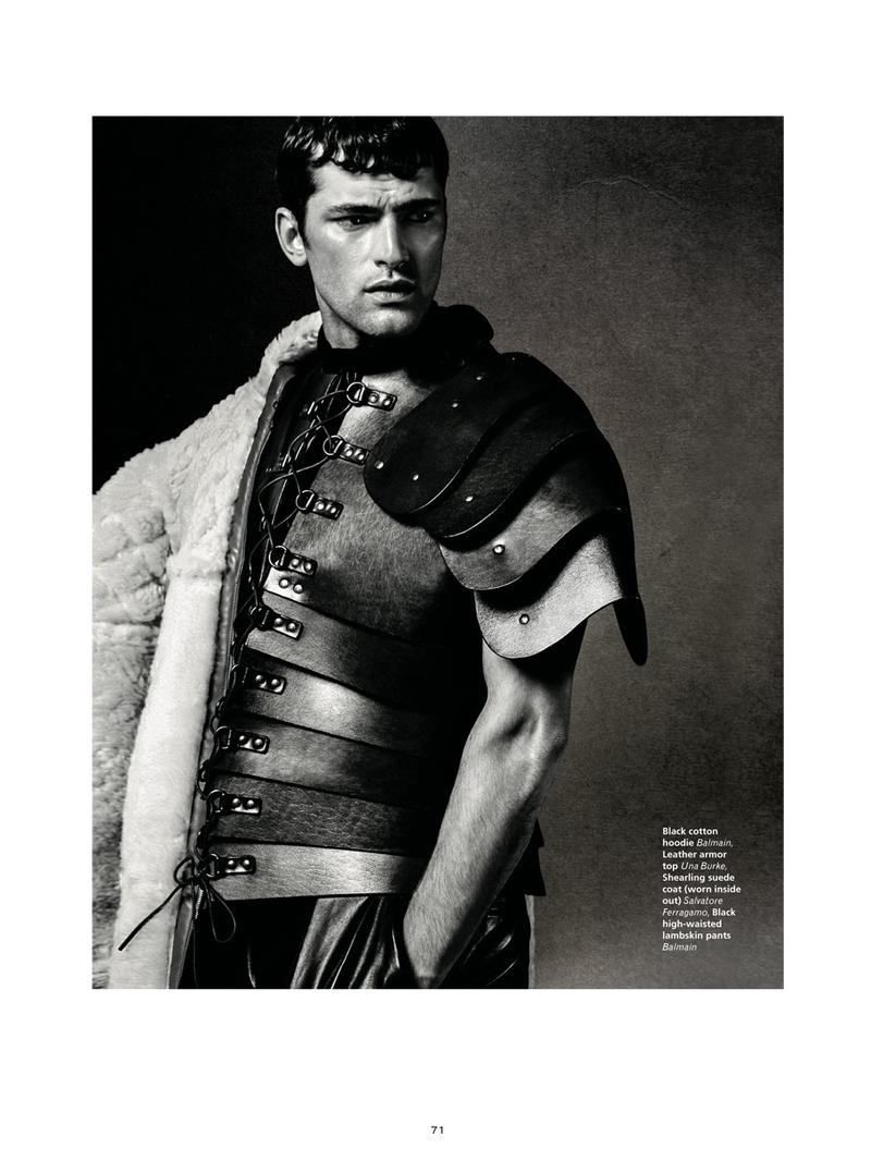 Sean O'Pry photographed for L'Officiel Hommes Middle East