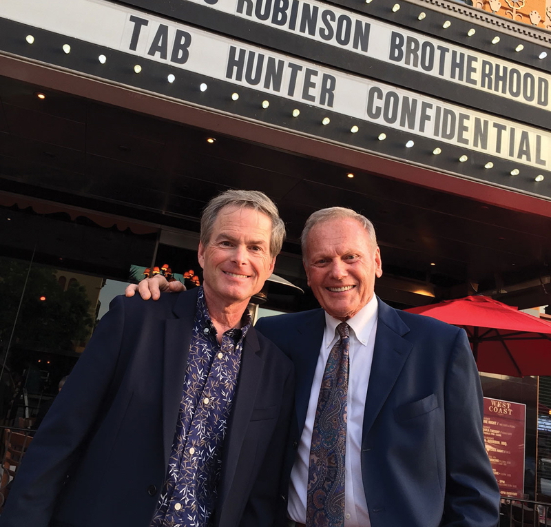 Tab Hunter today with Tab Hunter Confidential producer Allan Glaser