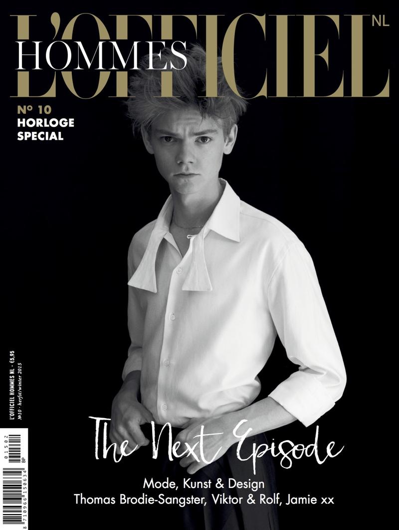 Thomas Brodie-Sangster covers L'Officiel Hommes NL