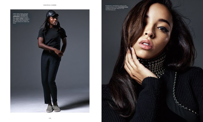 Tinashe Joins Dev Hynes for 2015 Essential Homme Cover Shoot