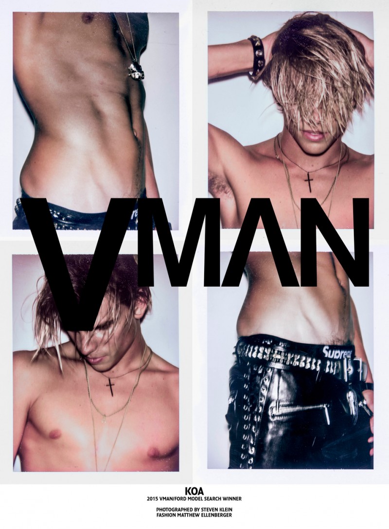 Koa Smith photographed by Steven Klein for VMAN