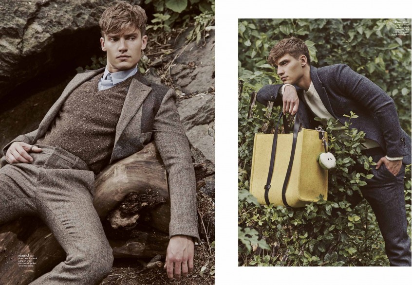 Vladimir Ivanov Models Fendi’s Luxe Fashions for Men’s Folio