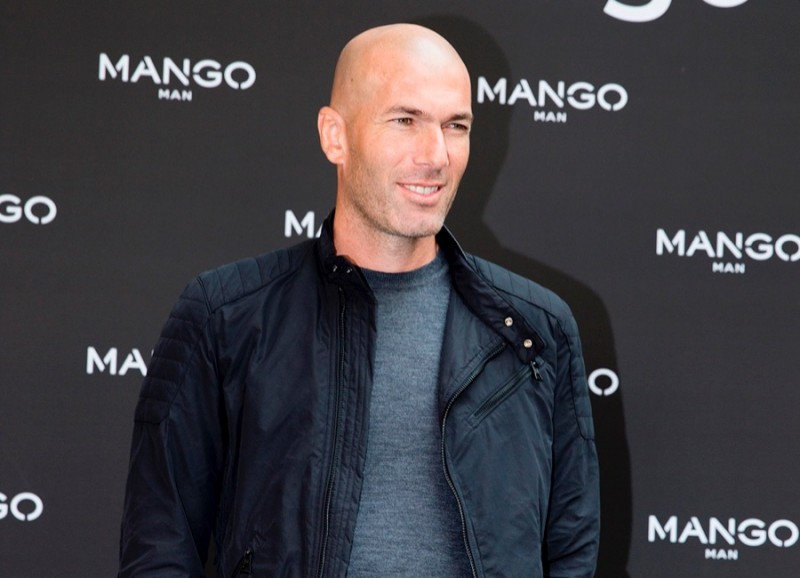 Zinédane Zidane poses for pictures at a Mango event celebrating the new campaign.