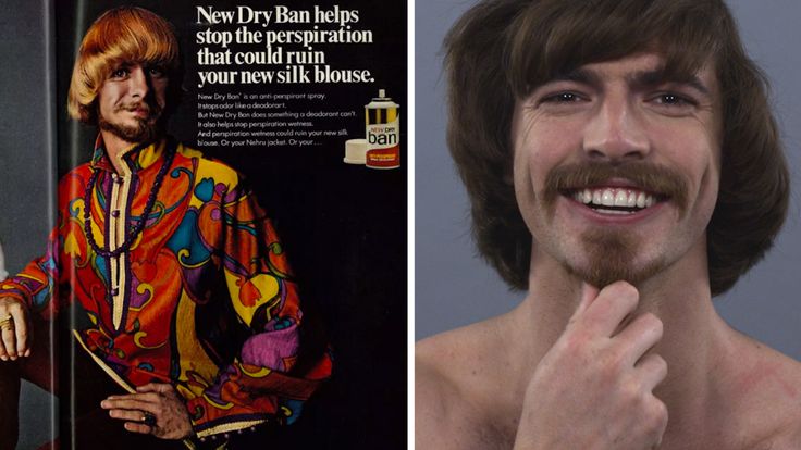 1960s Mens Hairstyle Dry Ban Advertisement