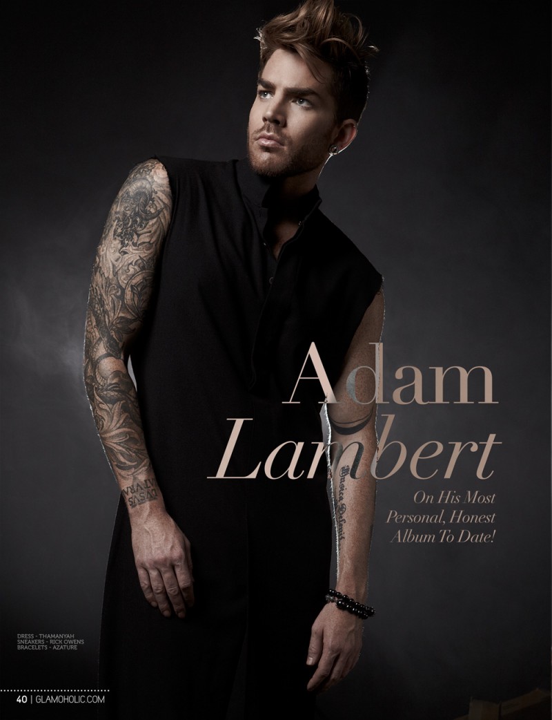 Adam Lambert Sports Dark Fashions for Glamoholic Shoot – The Fashionisto
