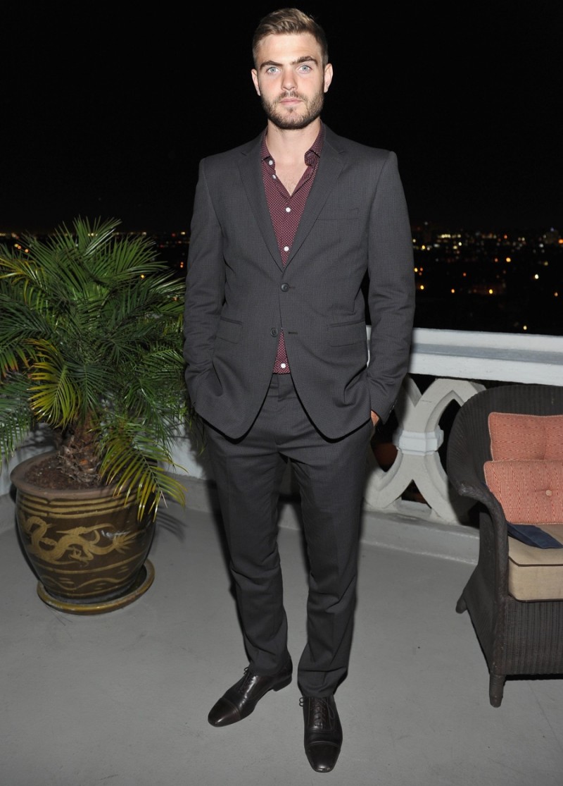 Alex Roe in Burberry