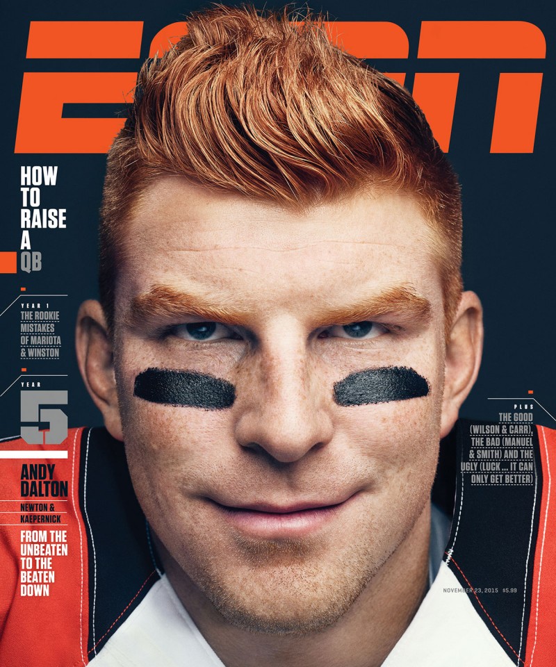 Andy Dalton covers ESPN magazine.