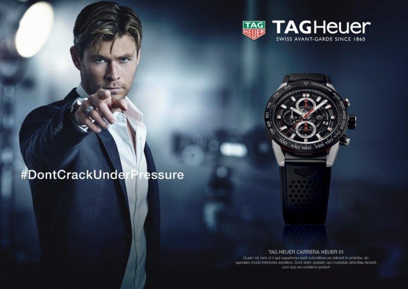 Chris Hemsworth stars in a new campaign for TAG Heuer.