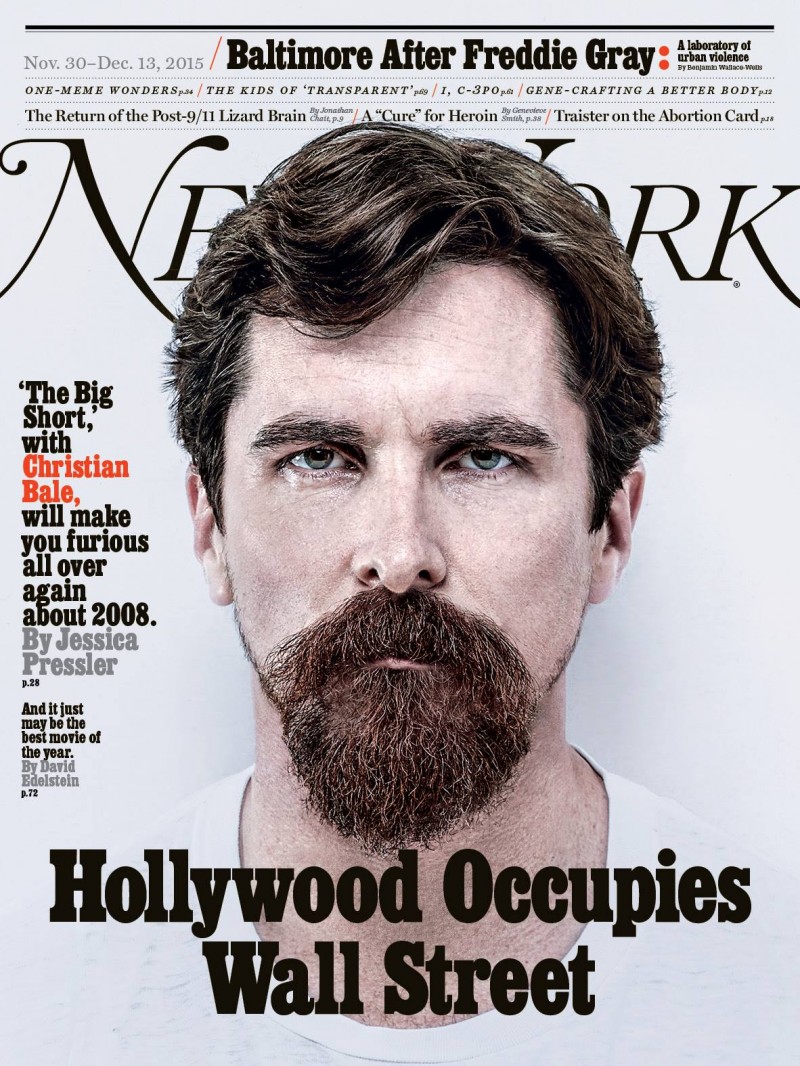 Christian Bale covers New York magazine.